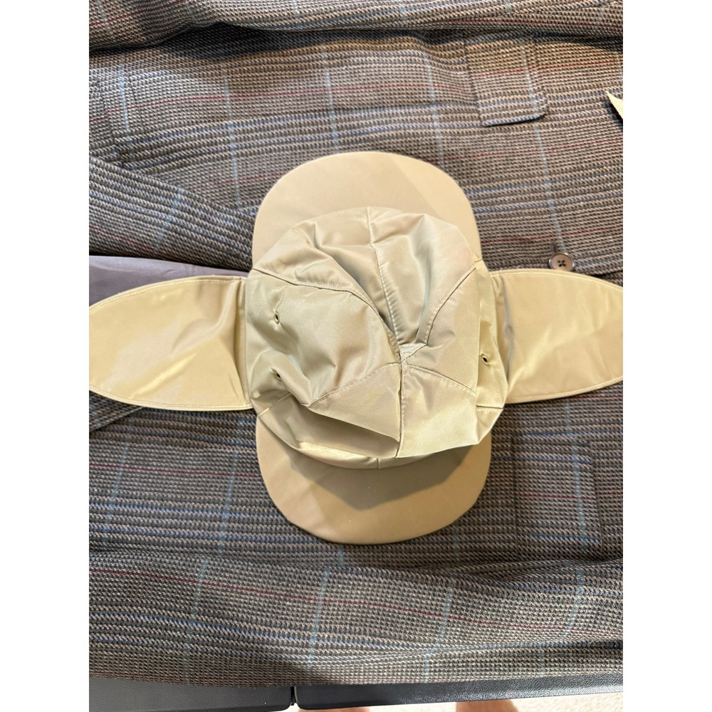 Vintage Orvis Field Stream & Covert Deerstalker Hat Tan Khaki Ear Flaps Cap